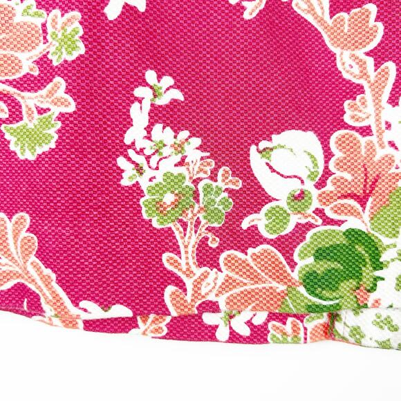 Talbots Pink Floral Straight Pencil Skirt Stretch Office Career Womens Size 4 - Picture 11 of 11